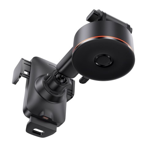 Baseus uchwyt samochodowy Wisdom Auto Alignment z funkcją ładowania bezprzewodowego czarny 15W z przyssawką Baseus uchwyt samochodowy Wisdom Auto Alignment z funkcją ładowania bezprzewodowego czarny 15W z przyssawką