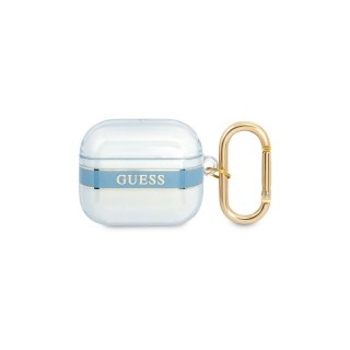 Guess etui do AirPods 3 GUA3HHTSB niebieskie Cord