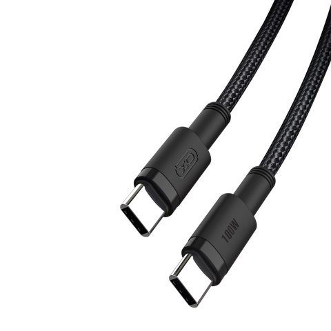 XO kabel NB-Q199 PD USB-C - USB-C 1,5m 100W czarny XO kabel NB-Q199 PD USB-C - USB-C 1,5m 100W czarny