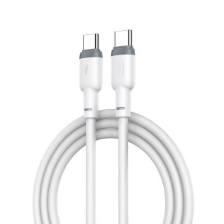 XO kabel NB208B PD USB-C - USB-C 1,0m 60W biały