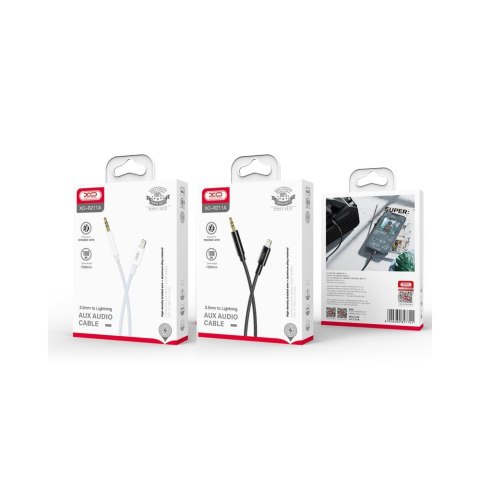XO kabel audio NB-R211A Lightning - jack 3,5mm 1,0 m biało-niebieski XO kabel audio NB-R211A Lightning - jack 3,5mm 1,0 m biało-niebieski