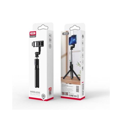 XO selfie stick Bluetooth tripod SS09 czarny 64cm XO selfie stick Bluetooth tripod SS09 czarny 64cm