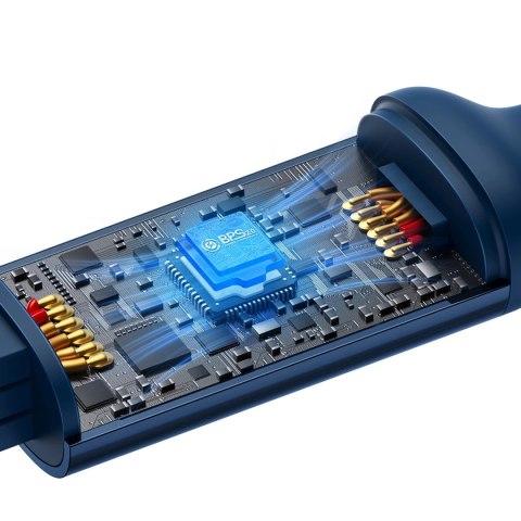 Baseus Bright Mirror 2 zwijany kabel przewód 3w1 USB Typ A - micro USB + Lightning + USB Typ C 66W 1.1m czarny (CAMJ010101) Baseus Bright Mirror 2 zwijany kabel przewód 3w1 USB Typ A - micro USB + Lightning + USB Typ C 66W 1.1m czarny (CAMJ010101)
