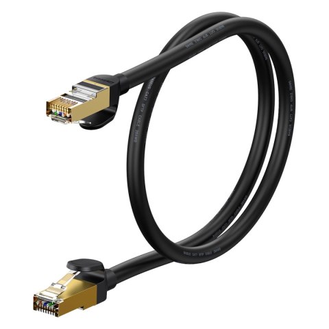 Baseus Speed Seven szybki kabel sieciowy RJ45 10Gbps 0.5m czarny (WKJS010001) Baseus Speed Seven szybki kabel sieciowy RJ45 10Gbps 0.5m czarny (WKJS010001)