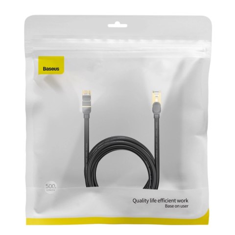 Baseus Speed Seven szybki kabel sieciowy RJ45 10Gbps 5m czarny (WKJS010501) Baseus Speed Seven szybki kabel sieciowy RJ45 10Gbps 5m czarny (WKJS010501)