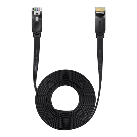 Baseus Speed Six kabel sieciowy płaski RJ45 1000Mbps 15m czarny (WKJS000301) Baseus Speed Six kabel sieciowy płaski RJ45 1000Mbps 15m czarny (WKJS000301)