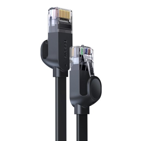 Baseus Speed Six kabel sieciowy płaski RJ45 1000Mbps 2m czarny (WKJS000101) Baseus Speed Six kabel sieciowy płaski RJ45 1000Mbps 2m czarny (WKJS000101)