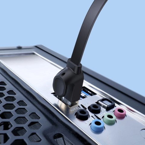 Baseus Speed Six kabel sieciowy płaski RJ45 1000Mbps 2m czarny (WKJS000101) Baseus Speed Six kabel sieciowy płaski RJ45 1000Mbps 2m czarny (WKJS000101)