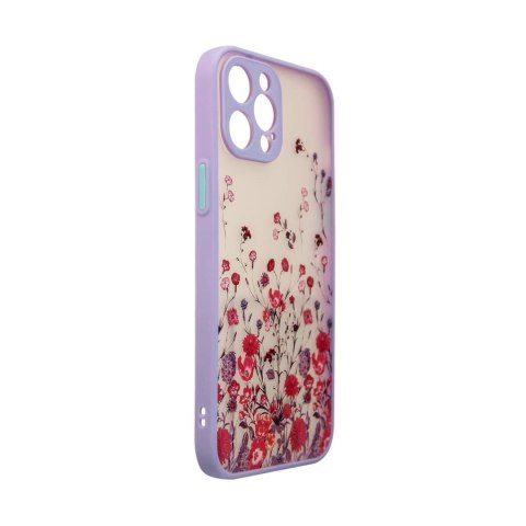 Design Case etui do iPhone 12 Pro pokrowiec w kwiaty fioletowy Design Case etui do iPhone 12 Pro pokrowiec w kwiaty fioletowy