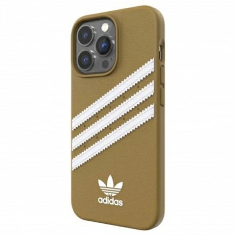 Etui Adidas OR Moulded Case PU na iPhone 13 Pro / iPhone 13 - beżowo-złote