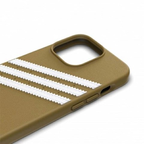 Etui Adidas OR Moulded Case PU na iPhone 13 Pro / iPhone 13 - beżowo-złote