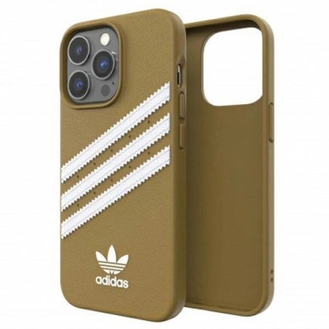 Etui Adidas OR Moulded Case PU na iPhone 13 Pro / iPhone 13 - beżowo-złote