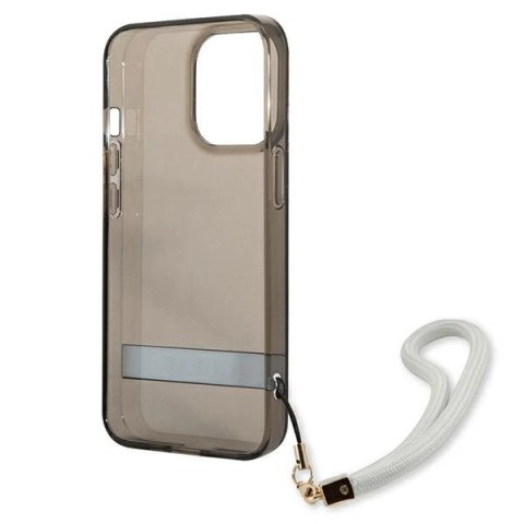 Etui Guess Translucent Strap na iPhone 13 Pro / iPhone 13 - czarne