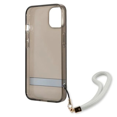 Etui Guess Translucent Strap na iPhone 13 mini - czarne