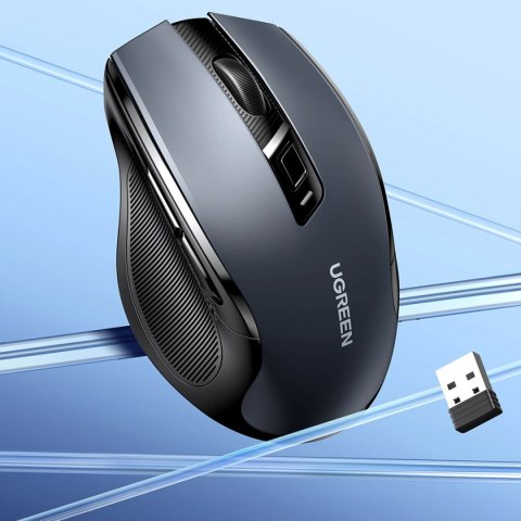 Mysz Ugreen MU006 optyczna bezprzewodowa USB 2.4GHz 4000 DPI - czarna Mysz Ugreen MU006 optyczna bezprzewodowa USB 2.4GHz 4000 DPI - czarna