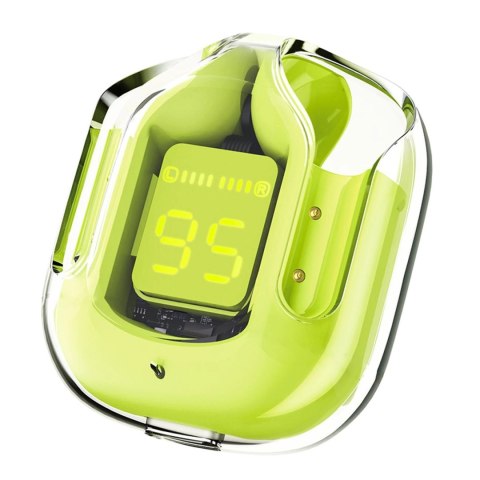 Acefast T6 dokanałowe słuchawki bezprzewodowe TWS Bluetooth - zielone Acefast T6 dokanałowe słuchawki bezprzewodowe TWS Bluetooth - zielone