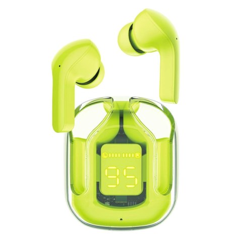 Acefast T6 dokanałowe słuchawki bezprzewodowe TWS Bluetooth - zielone Acefast T6 dokanałowe słuchawki bezprzewodowe TWS Bluetooth - zielone