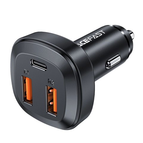 Acefast ładowarka samochodowa 66W 2x USB / USB Typ C, PPS, Power Delivery, Quick Charge 4.0, AFC, FCP, SCP czarny (B9) Acefast ładowarka samochodowa 66W 2x USB / USB Typ C, PPS, Power Delivery, Quick Charge 4.0, AFC, FCP, SCP czarny (B9)