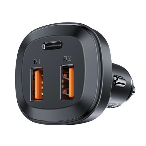 Acefast ładowarka samochodowa 66W 2x USB / USB Typ C, PPS, Power Delivery, Quick Charge 4.0, AFC, FCP, SCP czarny (B9) Acefast ładowarka samochodowa 66W 2x USB / USB Typ C, PPS, Power Delivery, Quick Charge 4.0, AFC, FCP, SCP czarny (B9)