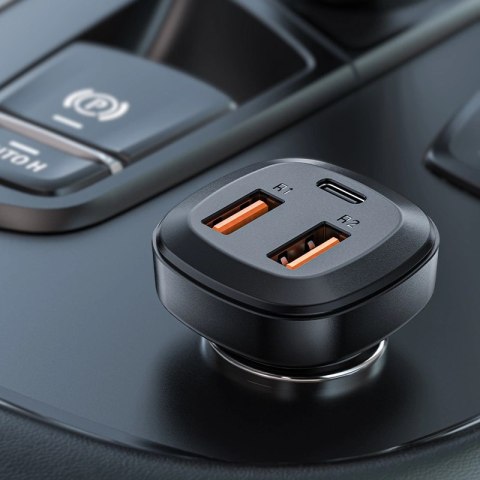 Acefast ładowarka samochodowa 66W 2x USB / USB Typ C, PPS, Power Delivery, Quick Charge 4.0, AFC, FCP, SCP czarny (B9) Acefast ładowarka samochodowa 66W 2x USB / USB Typ C, PPS, Power Delivery, Quick Charge 4.0, AFC, FCP, SCP czarny (B9)