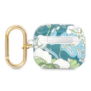 Etui Guess Flower Strap Collection na AirPods 3 cover - zielone