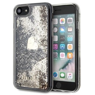 Etui Guess Glitter Charms na iPhone SE 2022 / SE 2020 / 7 / 8 - złote