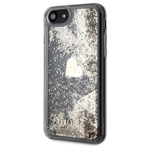 Etui Guess Glitter Charms na iPhone SE 2022 / SE 2020 / 7 / 8 - złote