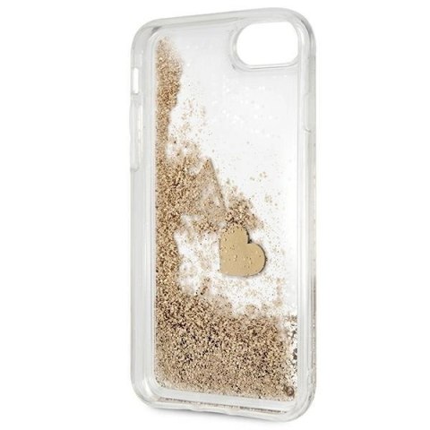 Etui Guess Glitter Charms na iPhone SE 2022 / SE 2020 / 7 / 8 - złote