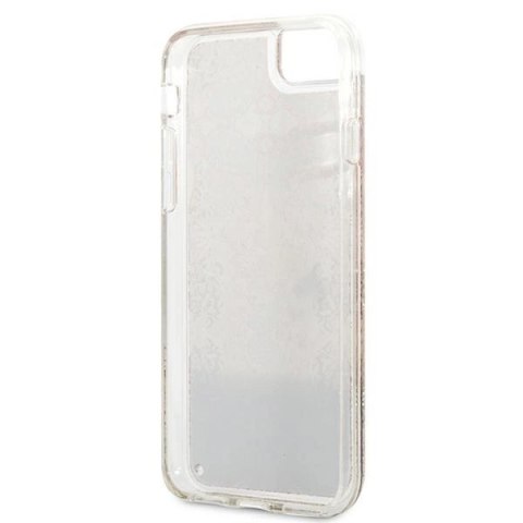 Etui Guess Paisley Liquid Glitter na iPhone SE 2022 / SE 2020 / 7 / 8 - złote