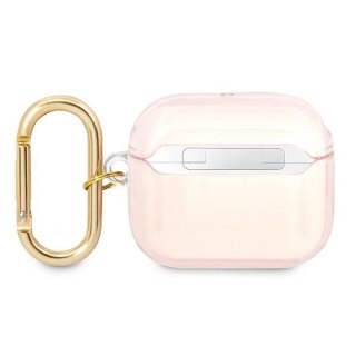 Etui Guess Strap Collection na AirPods 3 cover - różowe