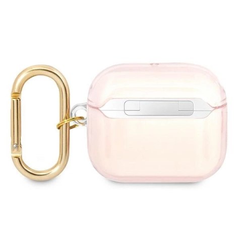 Etui Guess Strap Collection na AirPods 3 cover - różowe