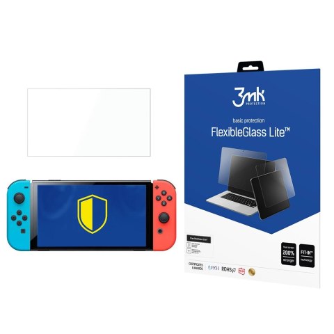 Szkło hybrydowe 3mk FlexibleGlass Lite™ na Nintendo Switch OLED Szkło hybrydowe 3mk FlexibleGlass Lite™ na Nintendo Switch OLED