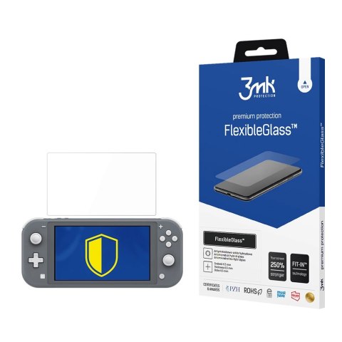 Szkło hybrydowe 3mk FlexibleGlass™ na Nintendo Switch Lite 2019 Szkło hybrydowe 3mk FlexibleGlass™ na Nintendo Switch Lite 2019