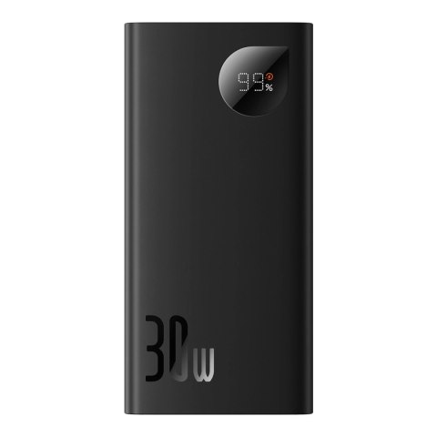 Baseus Adaman2 powerbank z wyświetlaczem cyfrowym 10000mAh 30W 2 x USB / 1x USB Typ C Overseas Edition PD QC SCP czarny (PPAD040 Baseus Adaman2 powerbank z wyświetlaczem cyfrowym 10000mAh 30W 2 x USB / 1x USB Typ C Overseas Edition PD QC SCP czarny (PPAD040