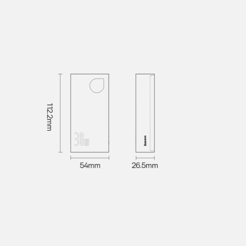 Baseus Adaman2 powerbank z wyświetlaczem cyfrowym 10000mAh 30W 2 x USB / 1x USB Typ C Overseas Edition PD QC SCP czarny (PPAD040 Baseus Adaman2 powerbank z wyświetlaczem cyfrowym 10000mAh 30W 2 x USB / 1x USB Typ C Overseas Edition PD QC SCP czarny (PPAD040
