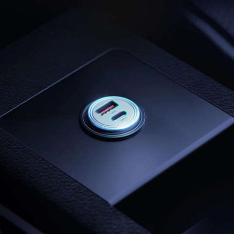Ładowarka samochodowa 3mk Hyper Car Charger 30W USB-C USB-A - srebrna Ładowarka samochodowa 3mk Hyper Car Charger 30W USB-C USB-A - srebrna