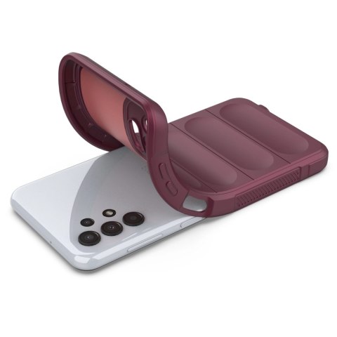 Magic Shield Case etui do Samsung Galaxy A13 5G elastyczny pancerny pokrowiec burgundowy