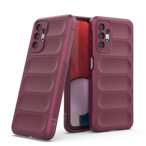Magic Shield Case etui do Samsung Galaxy A13 5G elastyczny pancerny pokrowiec burgundowy