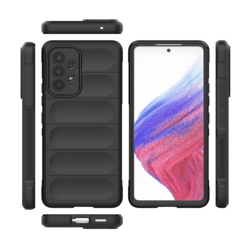 Magic Shield Case etui do Samsung Galaxy A53 5G elastyczny pancerny pokrowiec czarny