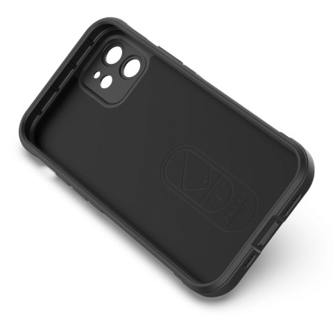 Magic Shield Case etui do iPhone 12 elastyczny pancerny pokrowiec czarny