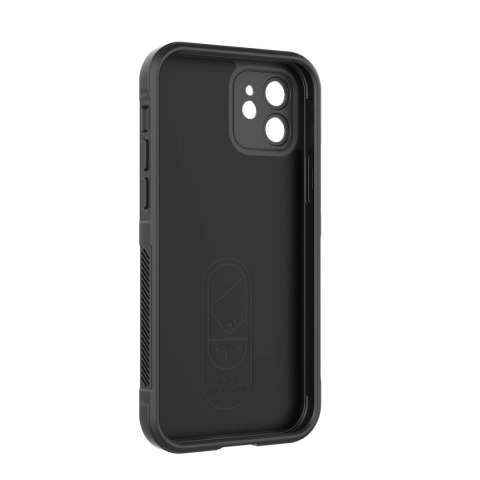 Magic Shield Case etui do iPhone 12 elastyczny pancerny pokrowiec czarny