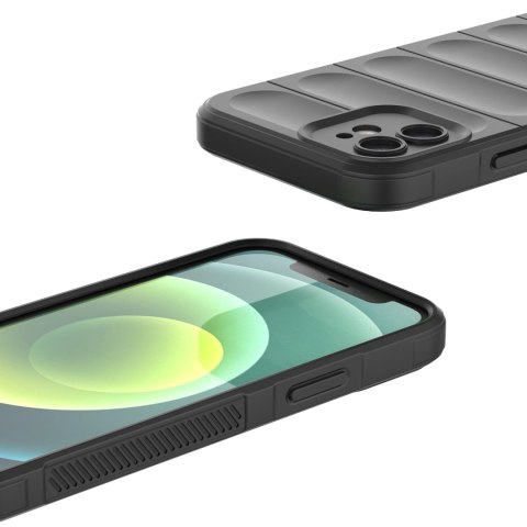 Magic Shield Case etui do iPhone 12 elastyczny pancerny pokrowiec czarny