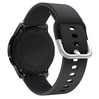 Silicone Strap TYS opaska do smartwatcha zegarka uniwersalna 22mm czarny