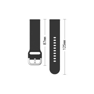 Silicone Strap TYS opaska do smartwatcha zegarka uniwersalna 22mm czarny