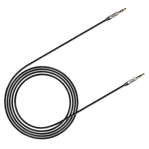 Baseus Yiven M30 kabel audio stereo AUX 3,5 mm męski mini jack 1,5m srebrno-czarny (CAM30-CS1) Baseus Yiven M30 kabel audio stereo AUX 3,5 mm męski mini jack 1,5m srebrno-czarny (CAM30-CS1)