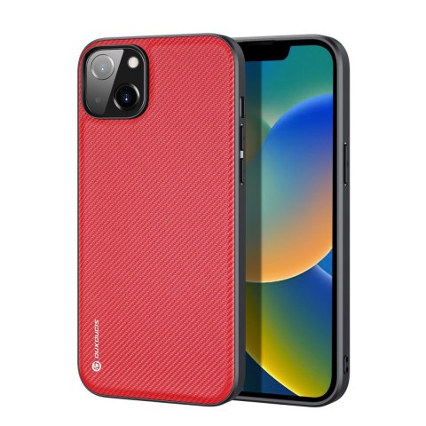 Dux Ducis Fino etui pokrowiec pokryty nylonowym materiałem iPhone 14 Plus czerwony Dux Ducis Fino etui pokrowiec pokryty nylonowym materiałem iPhone 14 Plus czerwony