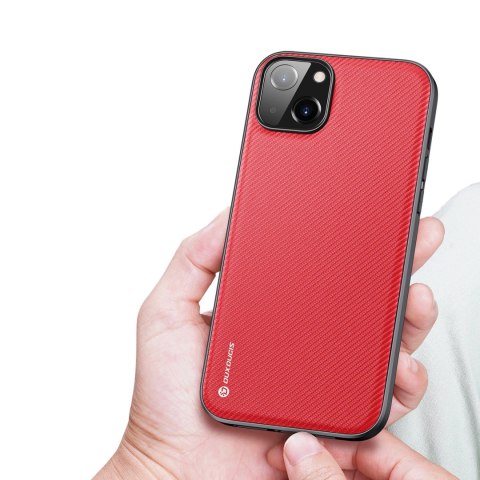 Dux Ducis Fino etui pokrowiec pokryty nylonowym materiałem iPhone 14 Plus czerwony Dux Ducis Fino etui pokrowiec pokryty nylonowym materiałem iPhone 14 Plus czerwony
