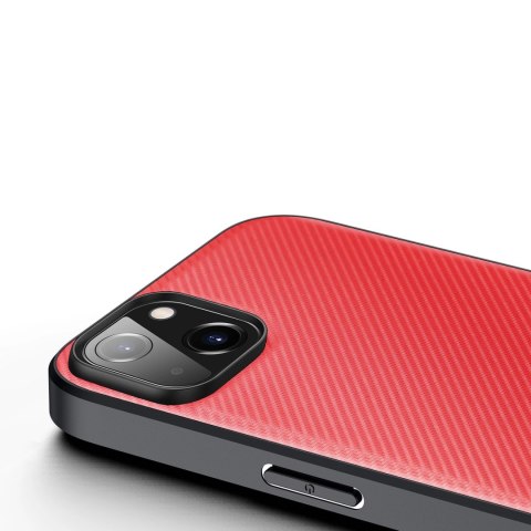 Dux Ducis Fino etui pokrowiec pokryty nylonowym materiałem iPhone 14 Plus czerwony Dux Ducis Fino etui pokrowiec pokryty nylonowym materiałem iPhone 14 Plus czerwony