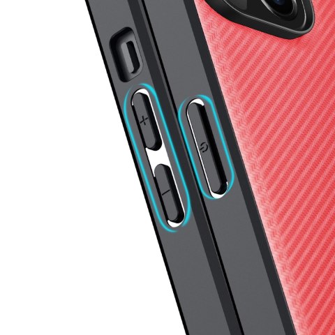 Dux Ducis Fino etui pokrowiec pokryty nylonowym materiałem iPhone 14 Plus czerwony Dux Ducis Fino etui pokrowiec pokryty nylonowym materiałem iPhone 14 Plus czerwony