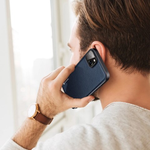 Dux Ducis Fino etui pokrowiec pokryty nylonowym materiałem iPhone 14 Plus niebieski Dux Ducis Fino etui pokrowiec pokryty nylonowym materiałem iPhone 14 Plus niebieski